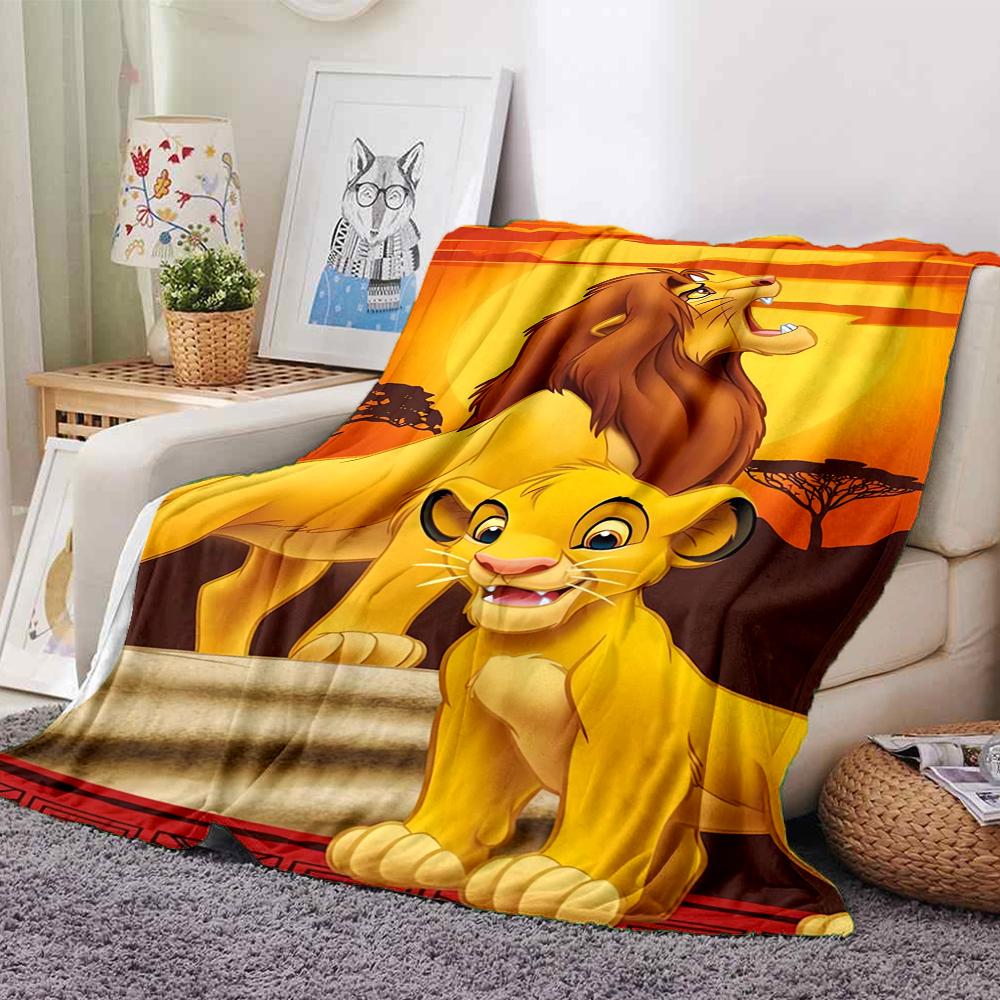 1Pc Lion Celebration Scene Blanket For Couch Bed Plush Cozy Fuzzy Blanket Super Soft Warm Blankets For Fall And Winter 0918267