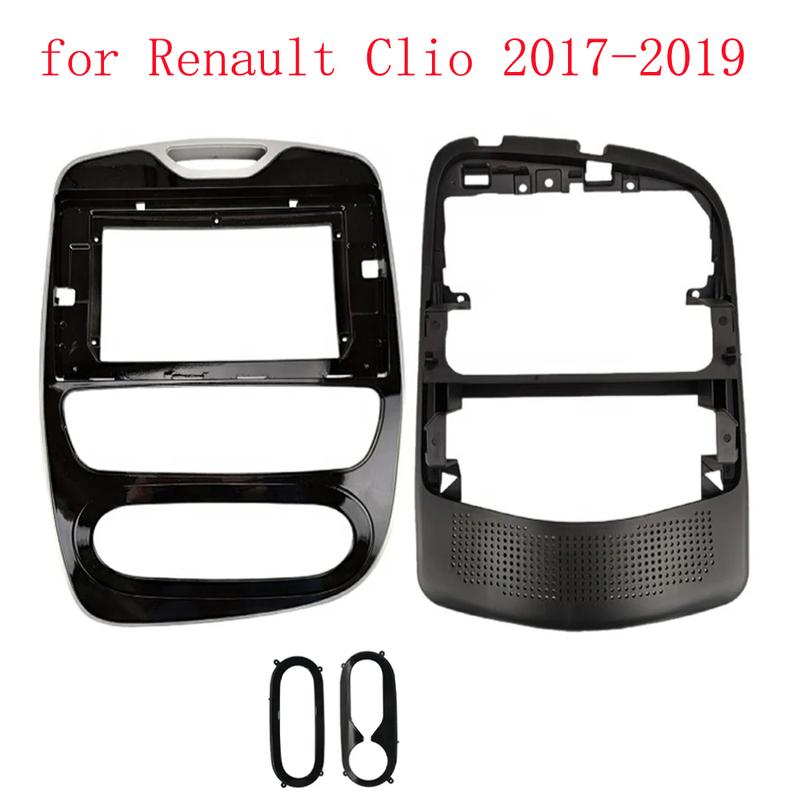 2 Din 9/10.1 Inch Car Radio Fascia Panel Frame for Renault Clio 4 2012- Dashboard ABS+PC Plastic tallation Trim Kit