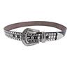Unisex Fashion Rivet Belt with Rhinestone Alloy Pin Buckle