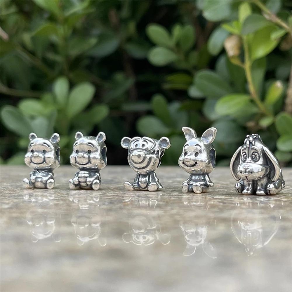 Newcoppering Süße Cartoon-Serie Vinnie Hello Kitty DIY Perlen-Anhänger passend für Original-Anhänger-Armband für Dame Mädchen