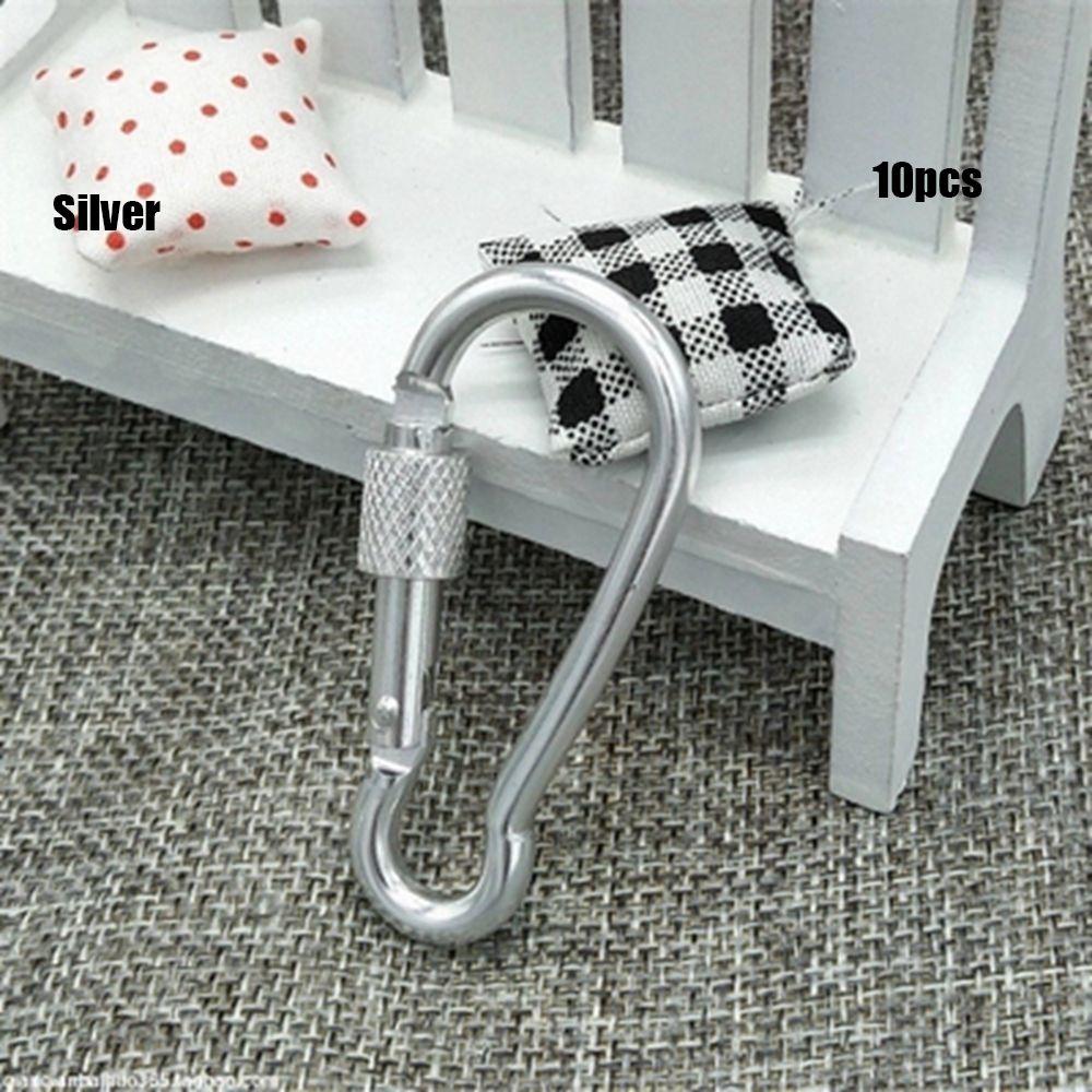 Multi-color Aluminium Safety Alloy Carabiner Buckle Keychain Camping Hiking Hook Climbing Button