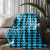 Houndstooth Patterned Blanket Microfiber Flannel Cover Blanket Bedroom Living Room Sofa Soft And Comfortable Home Decoration