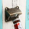 Mounted Bottle Wall Opener Beer Soda Bar Accessories Square Bronze Beer Opener