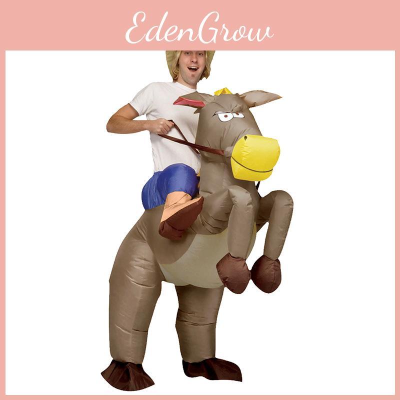 Ideal Gift Inflatable Horse And Jockey Costume For Friends Family And Colleagues