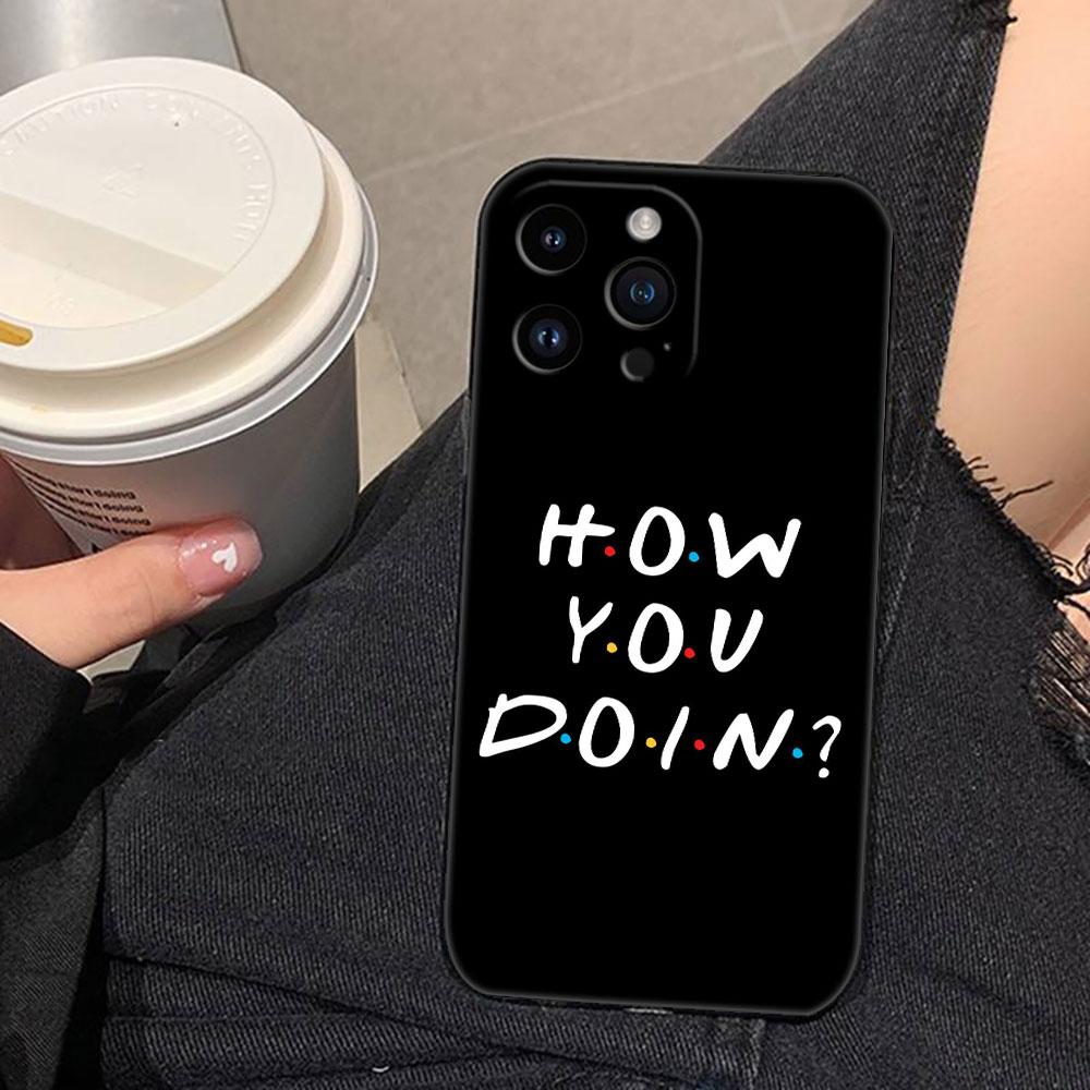 Coffee Friends TV Show Cover Phone Case For Iphone Apple 17 AIR 16E 16 15 14 13 12 11 Pro XR Max 8 7 Plus TPU Case Funda Shell