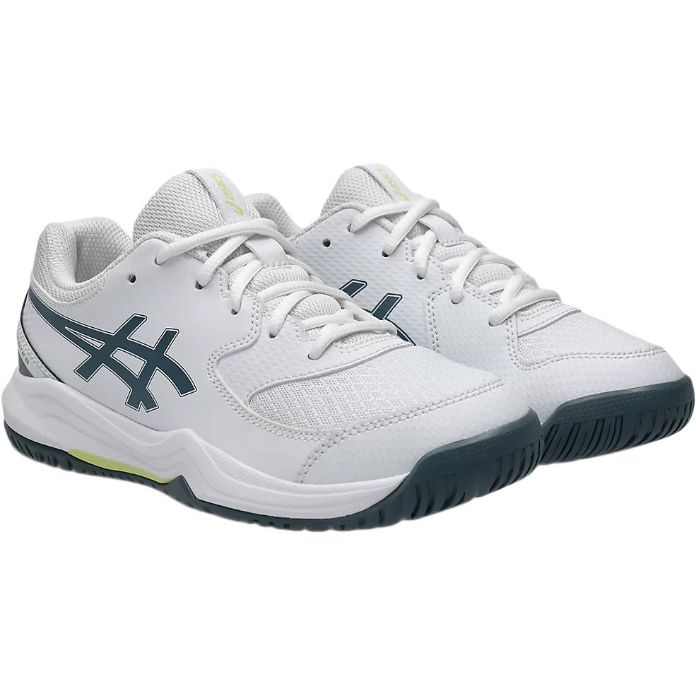 Asics GEL-DEDICATE 8 GS White Ironclad Kids Tennis Shoes 1044A077-108