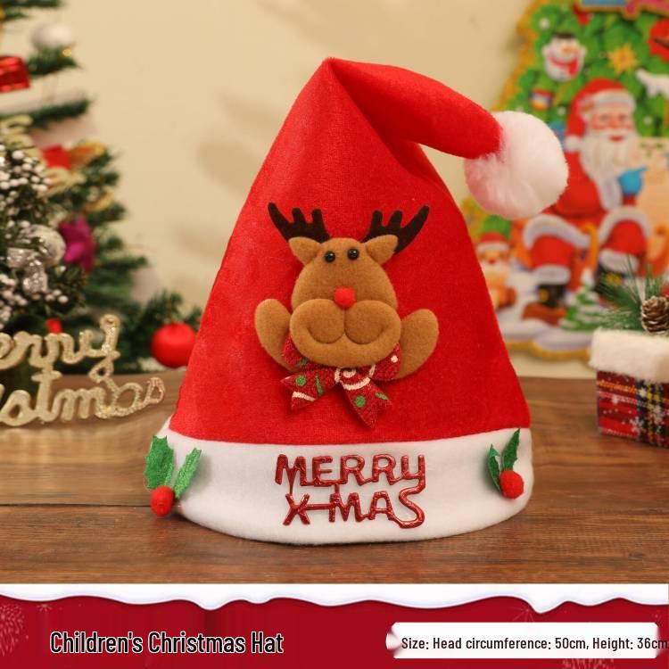 Dicke Plüsch Weihnachtsmannmütze - Weihnachtsgeschenk für Erwachsene, Jungen und Mädchen