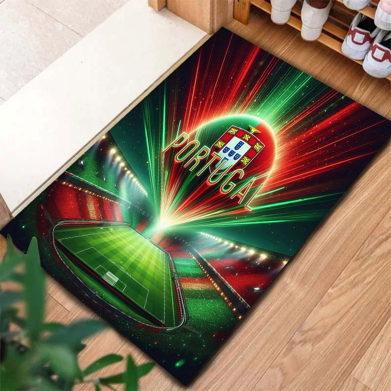 Portugal National Football Team Carpet Rug for Living Room Bedroom Home Sofa Decoration,Kids play Non-slip Floor Mat