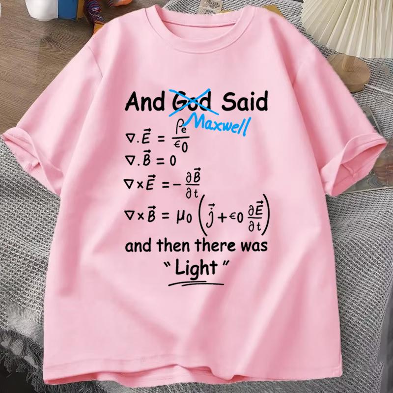 Funny Math Clock Print T Shirts Top Birthday Gifts Oneck T Shirt for Unisex Short Sleeve Tshirt Male Tops Humorous Math TShirts
