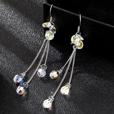 Tassel Long Earrings, Fashionable, Simple, Versatile, Ultra-Sparkling Earrings
