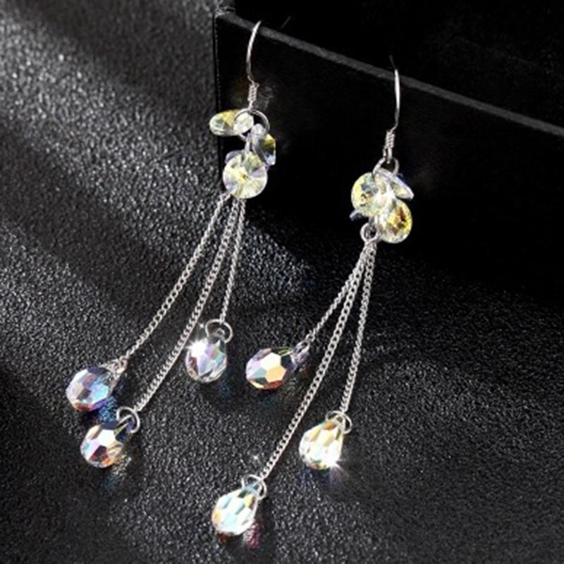 

Длинные серьги с кисточками, Модные, Простые, Универсальные, Сверхблестящие серьги