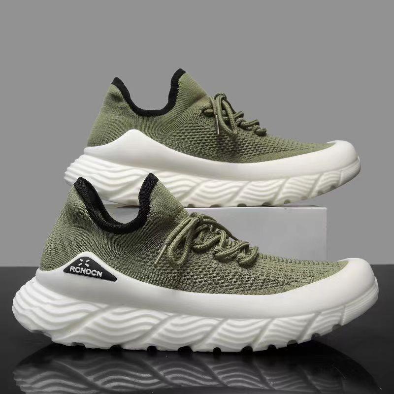 Breathable Mesh Men Shoes Fashion Platform Sneakers Male Thick Sole Casual Walking Shoes Outdoor Sports Running Sneaker 2024 New