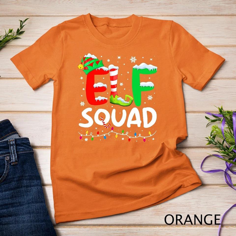Elf Family Christmas Matching Pajamas Xmas Elf Squad T-Shirt Unisex T-shirt 9 XL