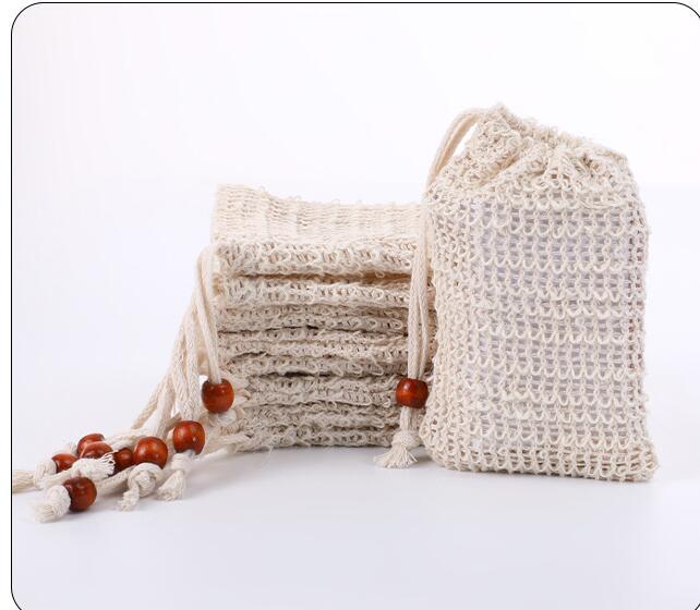 

50/40/20/10 шт., мешок для мыла из сизаля для душа, мешок для мыла из натурального сизаля, отшелушивающий чехол для хранения мыла, держатель для ванны и душа 2PCS бежевый