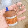 Kleiderbügel Kaffeetasse Lederanhänger Bonbonfarbe Taschenanhänger Niedlicher Pu-Schlüsselanhänger Herren
