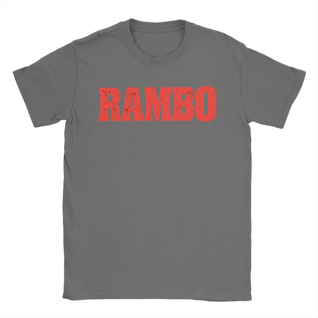 John Rambos Logo T Shirt Beach  Y2K Fun TShirts Pure Cotton Trending Tee Shirt For Mens Design Clothes