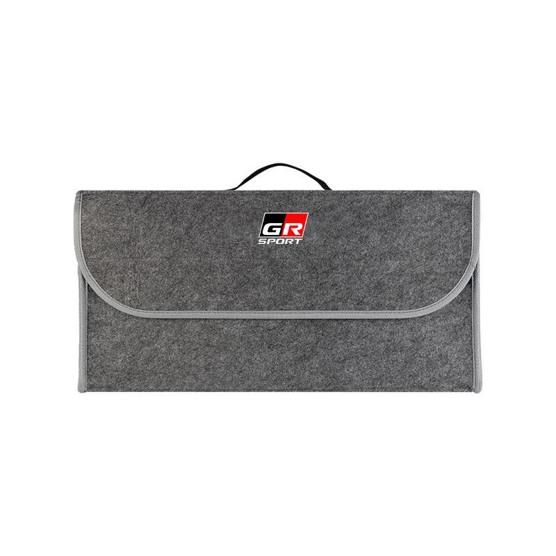 Auto Weiche Filz Aufbewahrungstasche Organizer Autos Faltbare Kofferraumtasche für Toyota Trd GR C-hr Prado Rav4 Yaris Hilux Prius Avensis Corolla Camry