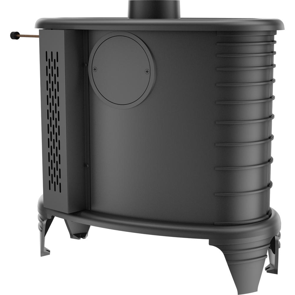 Piec żeliwny na drewno KRATKI K8 Automatyczna regulacja powietrza Ø 130 9 kW