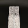 3.3cm Width Jacquard Ribbon Geometric Pattern Flower Embroidered Woven Ribbon 7 Meters Length DIY Embroidery Ribbon