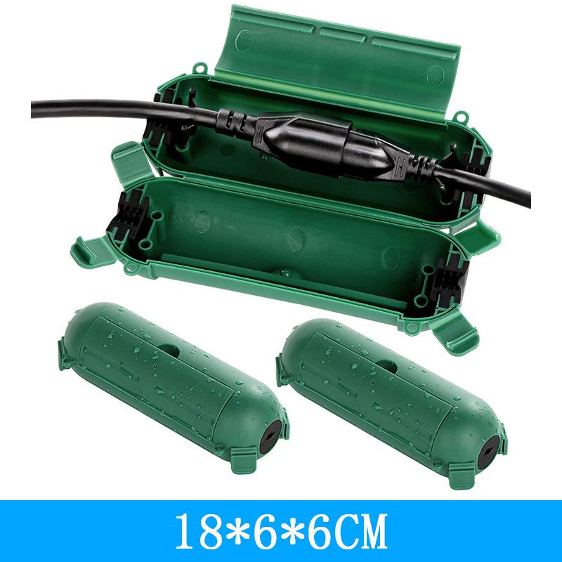 Compact Black Waterproof Junction Box with Upgraded Claws and Mounting Hole for Safe Power Extension