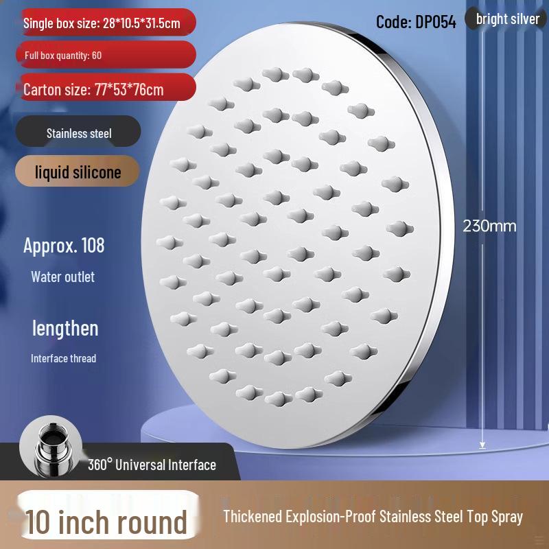 Set Booster per Soffione Doccia Pressurizzato per Bagno in Hotel e Casa