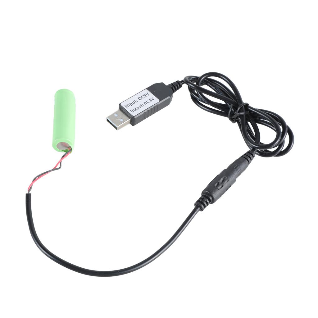120CM USB To 3V LR6 AA Battery Substitute Cable USB Power Converters for Continuous Power In Electronics Devices