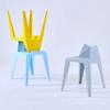 Plastic Stool Living Room Bedroom Waterproof Kitchen Plastic Stool Dining Chair Commercial Coffee Shop Bar Seating Household