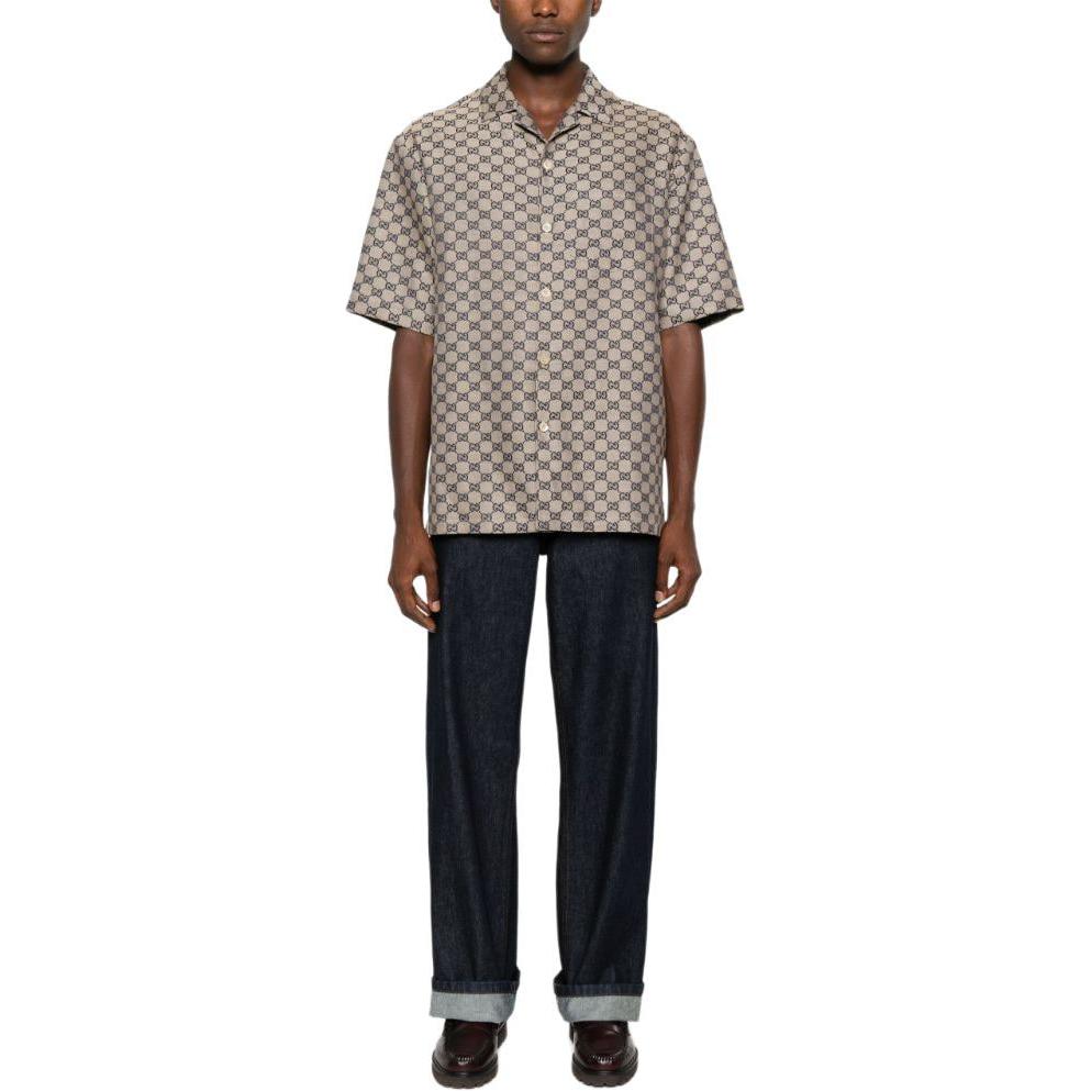 Gucci Gg Supreme Printed Shirt 742707-ZAM7G-9118