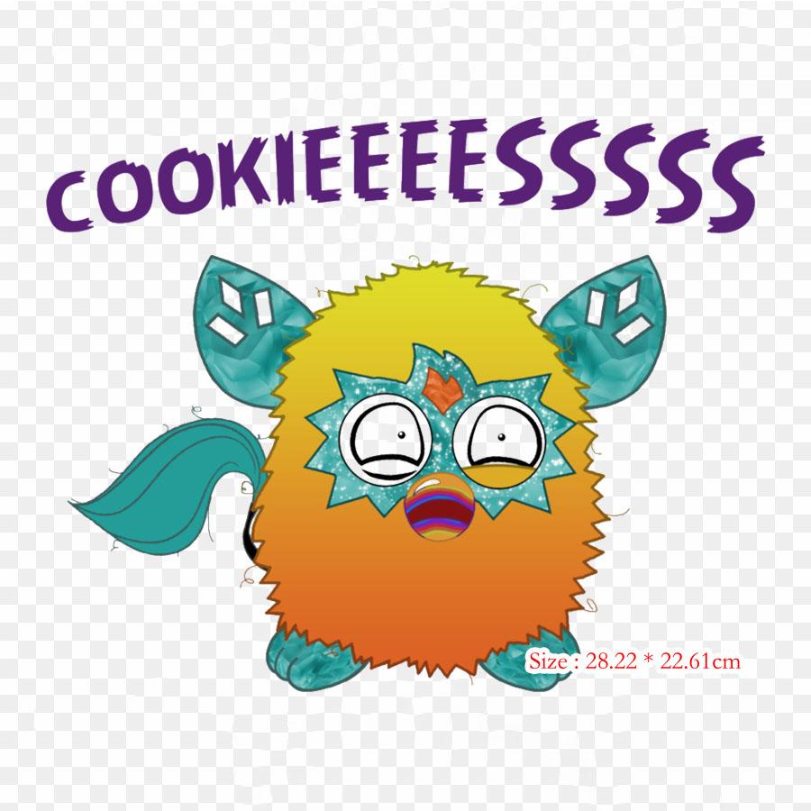Cookie Cape Pocket Edition Iron On Heat Transfer Printing Vinyl Patches Sticker for Clothes DIY Appliques Washable Patches