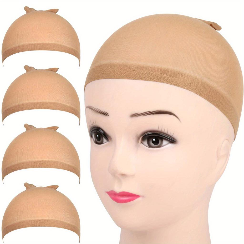 HD Wig Cap Set - 4pcs Elastic, Breathable, Invisible Caps for Professional Wig Wear
