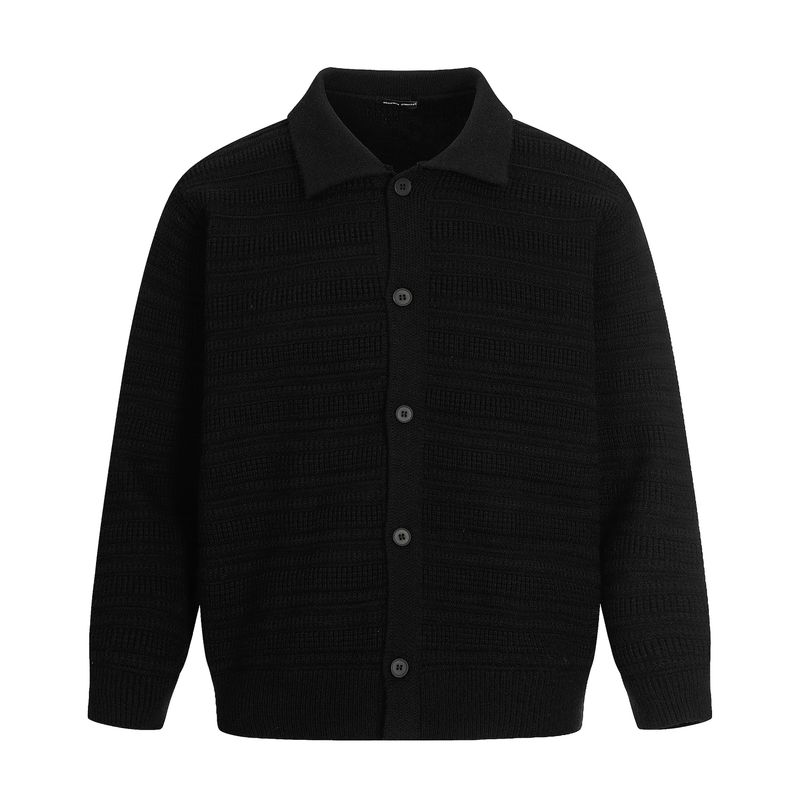 Kisko American Retro Thickeneded Warm Lazy Knitted Cardigan Sweater for Men and Women Winter High-End Loose Jacket