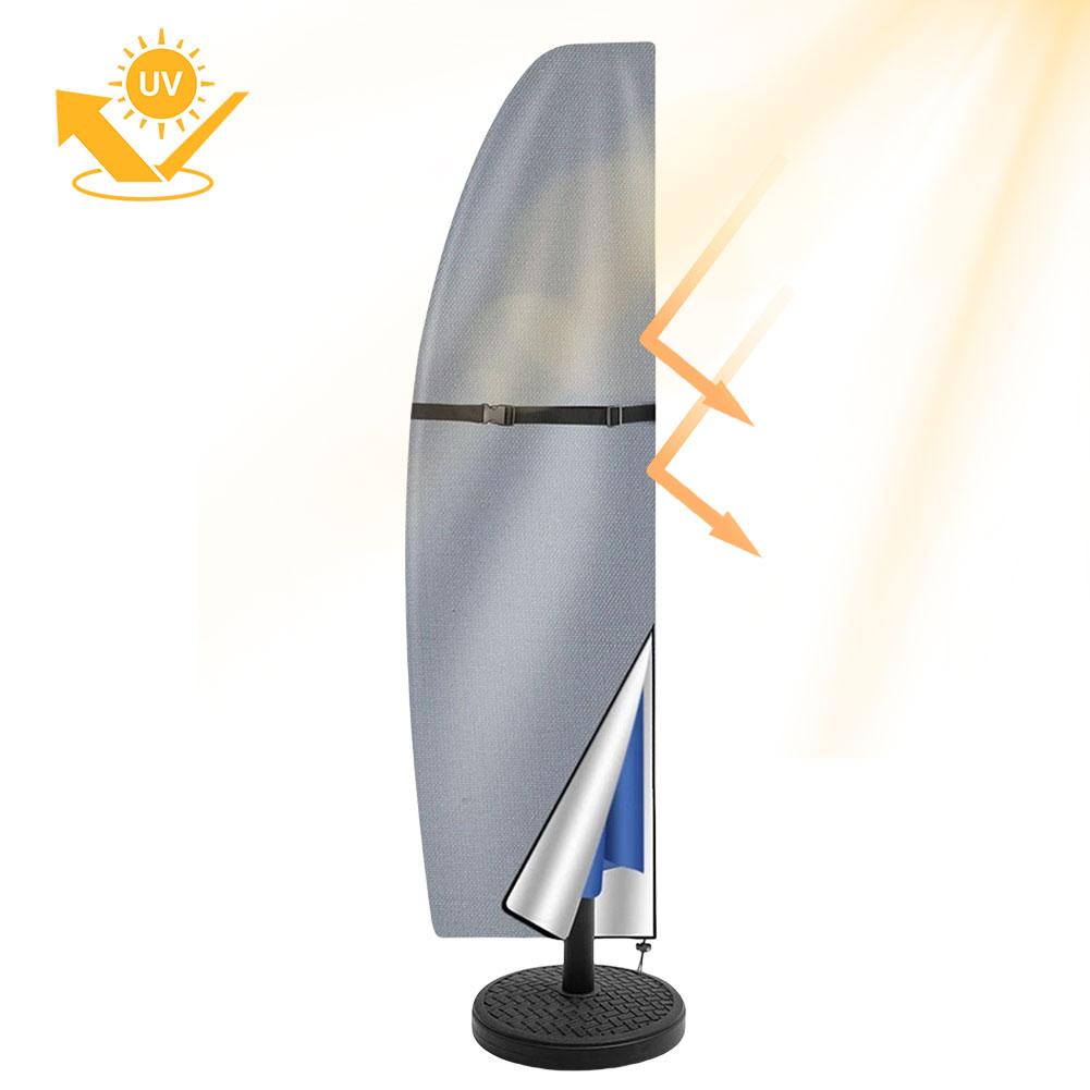 Kryt slunečníku Venkovní Ochranný Kryt proti UV záření Vodotěsný Kryt slunečníku na terasu Vhodný pro výkyvný slunečník do 11-13 stop