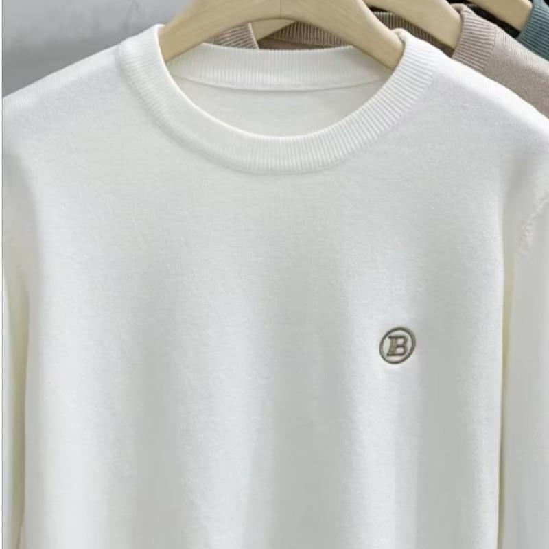 2023 Men's Light Luxury Autumn/Winter Sweaters - European & American Fashion, Warm Round Neck Casual Wear