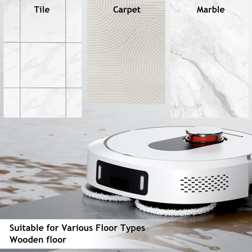 Compatible ECOVACS robot vacuum cleaner replacement mop kit for DEEBOT N30 Pro T30 Pro T30C T50 Pro X2 X2 X1 X1e X1 T20 T20 and T20 Omni, Omni, Omni,