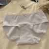 Relax: 7A Extended Pure Cotton Mid-Waist Soft Girls' Underwear - New Style Triangle Briefs