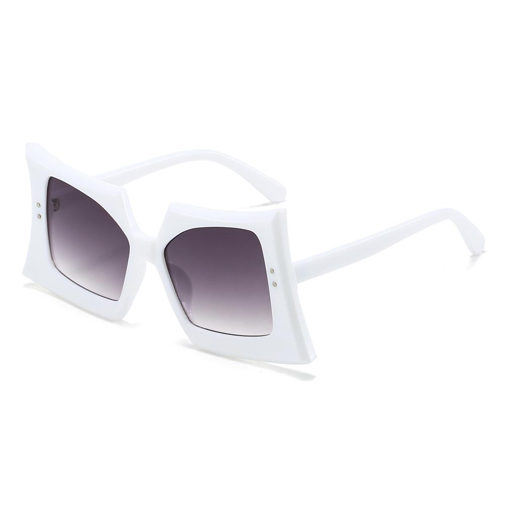Trendy Butterfly Sunglasses for Women Men Bold Square Frames Hip Hop Style Unique Fashion Shades