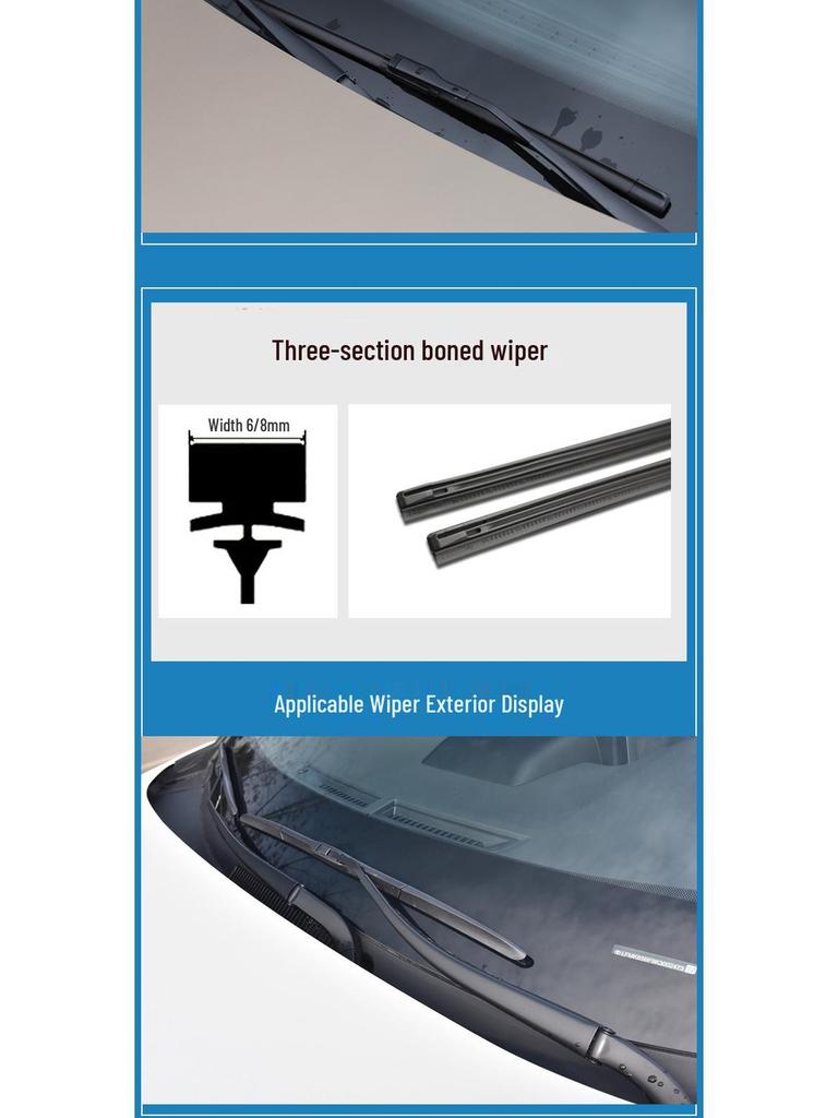 Compatible Wiper Blade Rubber Strip for Civic, CRV, Fit, Greiz, Fengfan, Accord, Binzhi, XRV, and Lingpai.