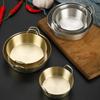 Round Two-Ear Snack Dish 304 Stainless Steel Seasoning Cup New Dual Handle Bowl  Kitchen Use