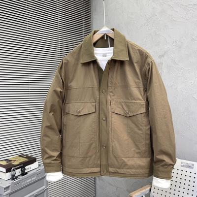 Herbst Neue Mode Marke Einfache Nähte Herren Reversjacke Koreanisch Einfarbig Allround-Nähte Hübsche Jacke