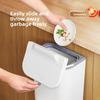 Wall Mounted Trash Can Household Galley Waste Bin Hanging Bathroom Trash Can With Lid Food Garbage Bin Kitchen Accessories 7/9L