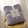 Thick Solid Pineapple Grid Flannel Blankets Coral Fleece Air Conditioning Blanket For All Seasons Lightweight Cozy Nap Bedspread