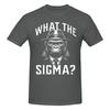 Funny What The Sigma Ironic Meme Brainrot Quote Breathable And Sweatwicking Tshirt American Street Easy To Clean Tshirt
