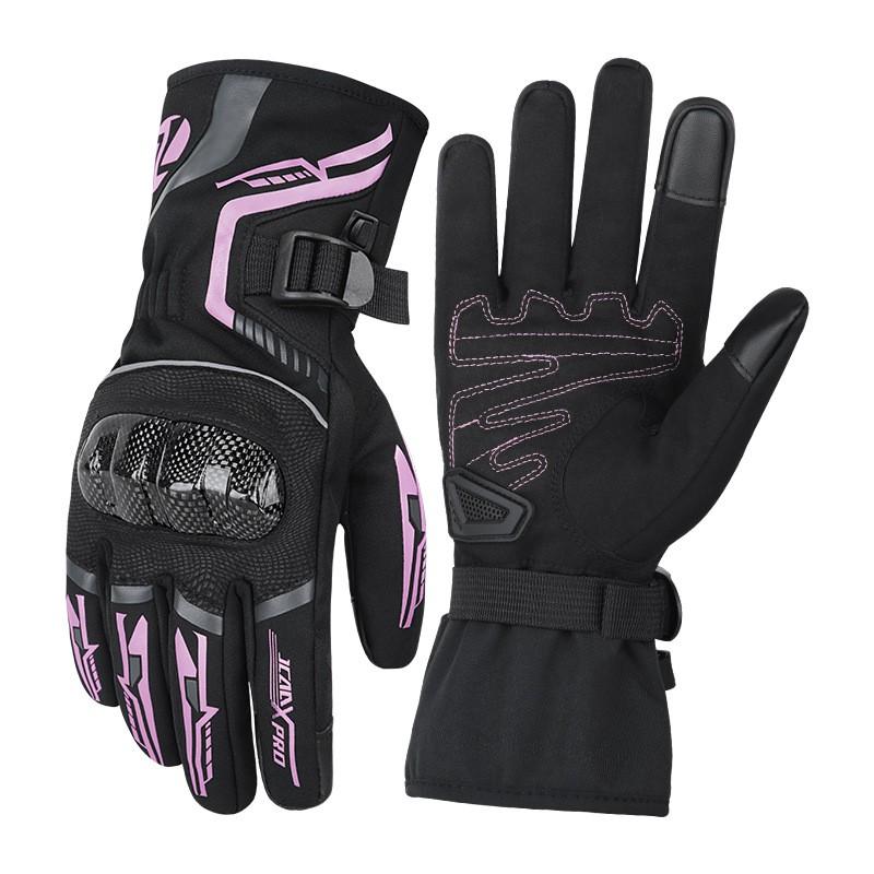 Winter Motorcycle Gloves Men Women Waterproof Windproof Thermal Lined Carbon Fiber Riding Gear