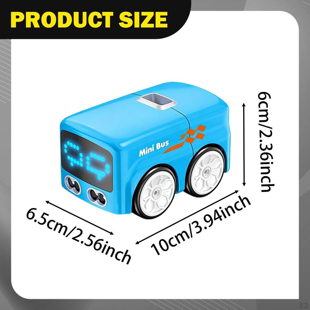 Mini Remote-controlled Bus, Inductive Educational Toy with Gesture Tracking for Children.