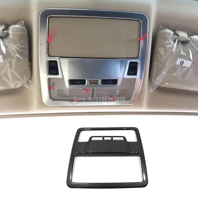 For Toyota Highlander 2015- Car Carbon Fiber Color Interior Decoration Cover window lift swtich gear shift panle Accessories