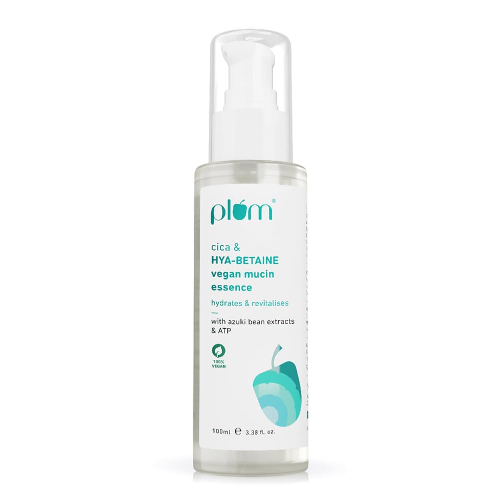 

Plum Vegan Mucin Essence Intense Hydration Quick Absorbing Non Sticky Soothing Rejuvenating For All Skin Types 100 ml