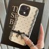 Lace Bowknot Lichee Silicone Phone Case For iPhone 17 16 Pro 13 15 14 11 12 Pro Max 17Air Transparent Shockproof Cover