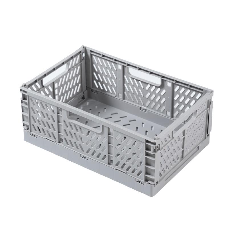 Creative Collapsible Storage Box Home Storage Supplies Utility Cosmetic Container Desktop Organizer Box Plastic Folding Basket