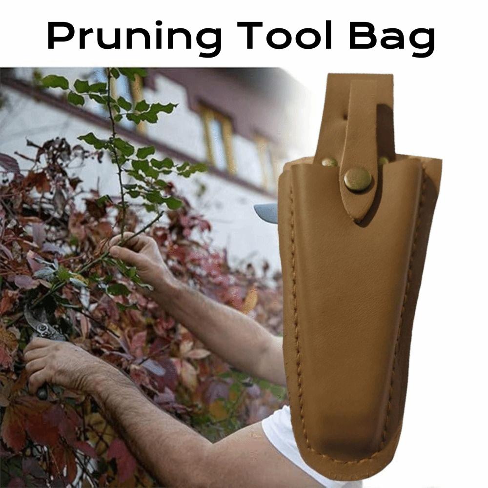 Langlebige Leder-Astschere-Werkzeugtasche Tragbar Schnallenverschluss Zangenaufbewahrungstasche Garten-Scherwerkzeuge Garten