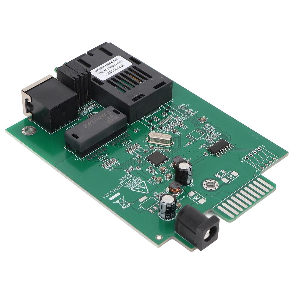 Fiber Transceiver 1000Mbps 1310nm Dual Fiber Single Mode Up To 20km RJ45 Port Ethernet Fiber Transceiver with LED